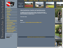 Tablet Screenshot of neunkircher-sportverband.de